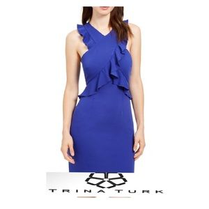 Trina Turk Short Ruffled Evening Dress - NWT